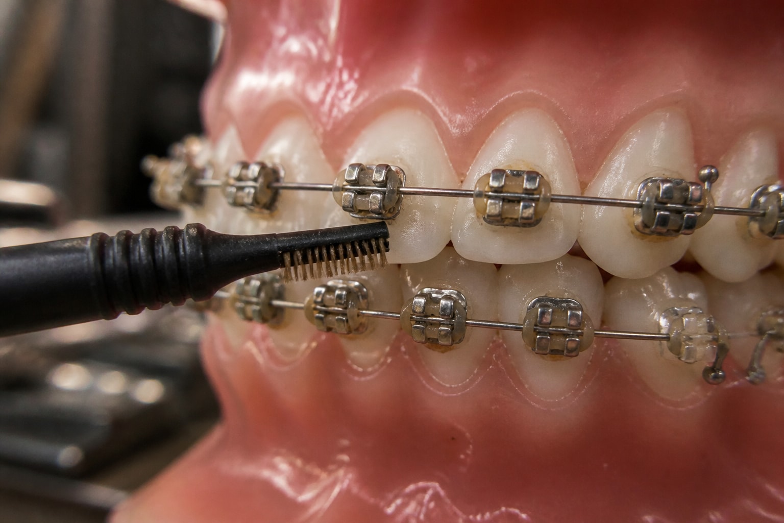 Brown Stains Around Braces: Is It the Tie or the Tooth?