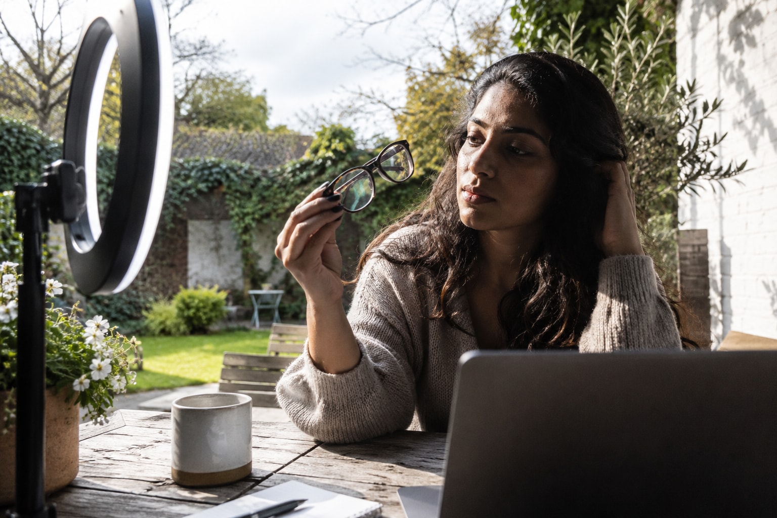 How to Stop Ring Light Reflection in Glasses