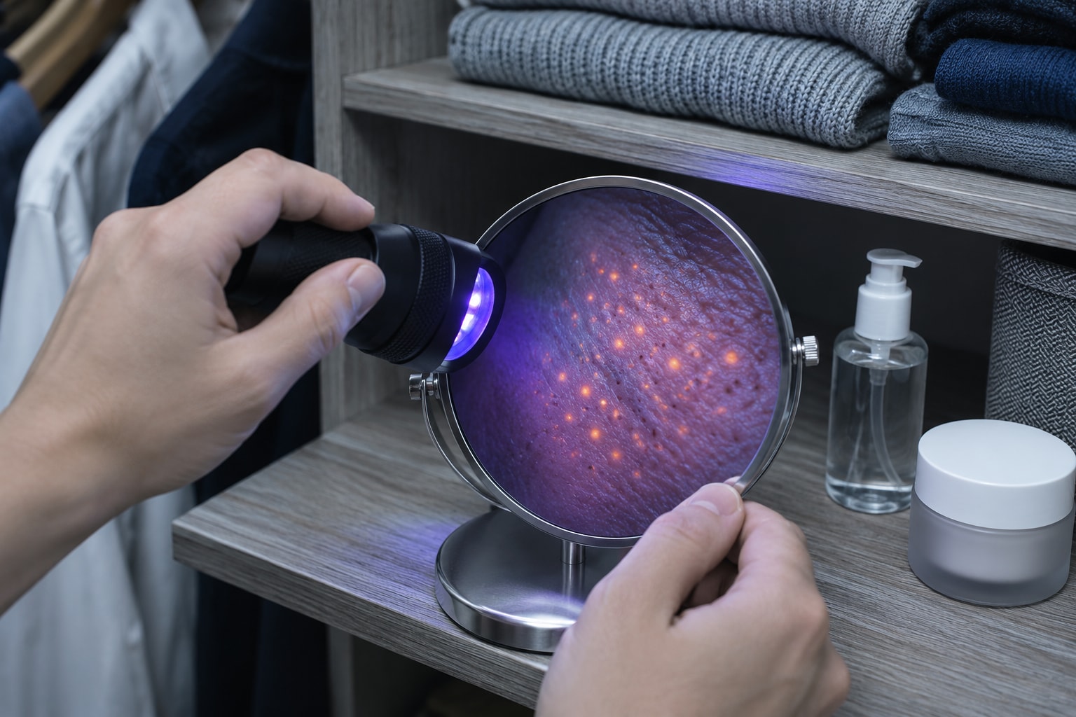 Why Do Pores Glow Orange Under UV Light?