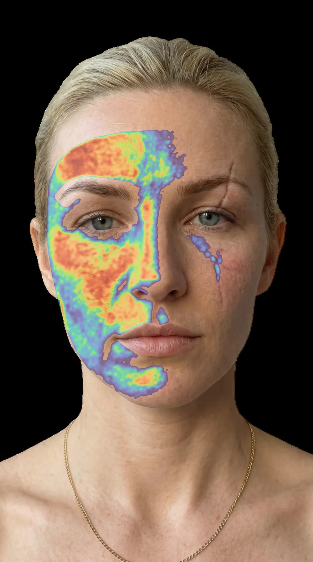 Oil and shine thermal heatmap